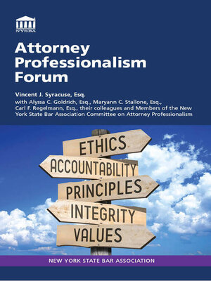 cover image of Attorney Professionalism Forum